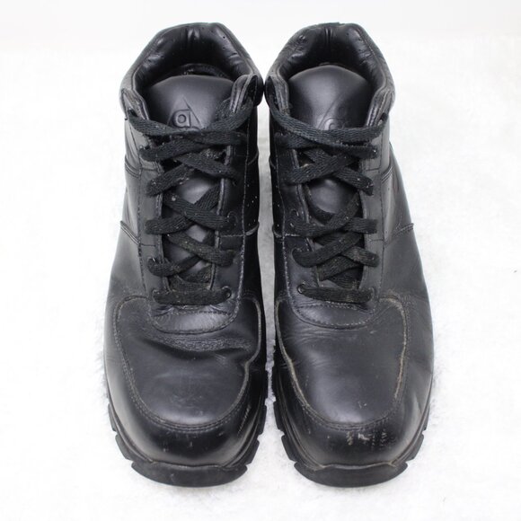 Nike ACG Shoes Men 11 Triple Black Leather Air Max Goaterra 2.0 Boots 365970-006 main image 8